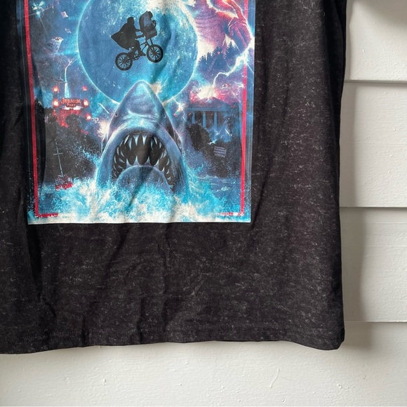 Jurassic Park, E.T., Back to the Future, Jaws Graphic T-Shirt Short Sleeve Tee - Picture 7 of 13